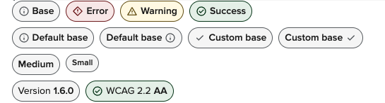 Picture of the badge element